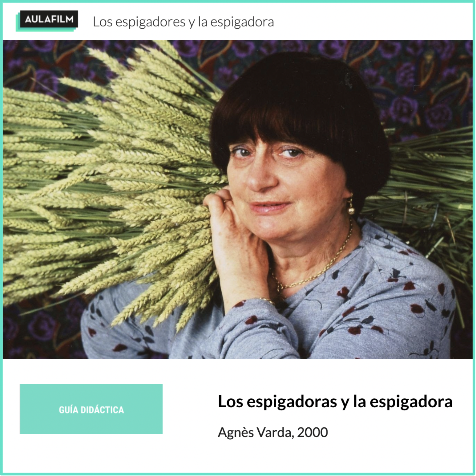 * Los espigadores y la espigadora: Guía pedagógica