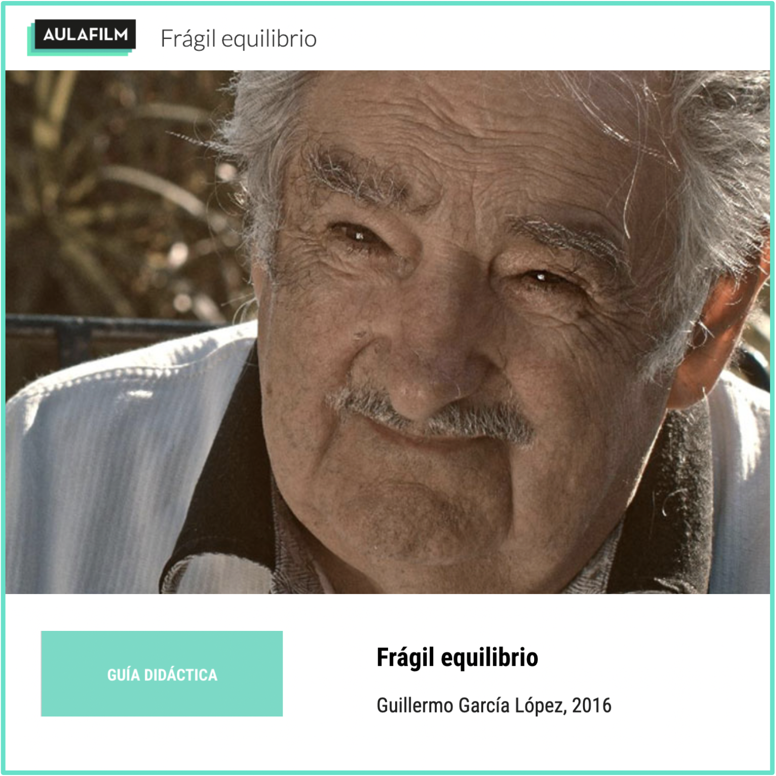 *Frágil equilibrio: Guía pedagógica